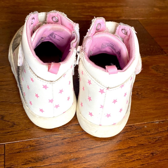 Wonder Nation Girls Size 9C Glittery Unicorn ZipUp Shoes - Picture 6 of 10